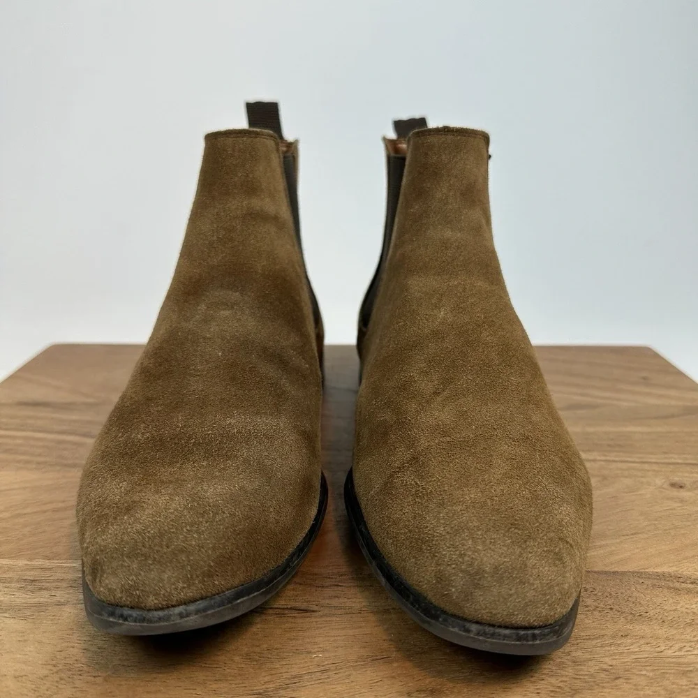 Mens‎ BP Nordstrom Easton Water Brown Suede Slip On Chelsea Ankle Boots Size 8 M